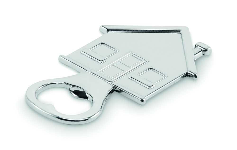 Logotrade promotional giveaway image of: House shape bottle opener