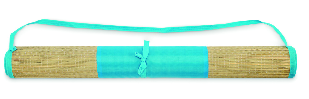 Logo trade promotional items image of: Natural straw beach mat