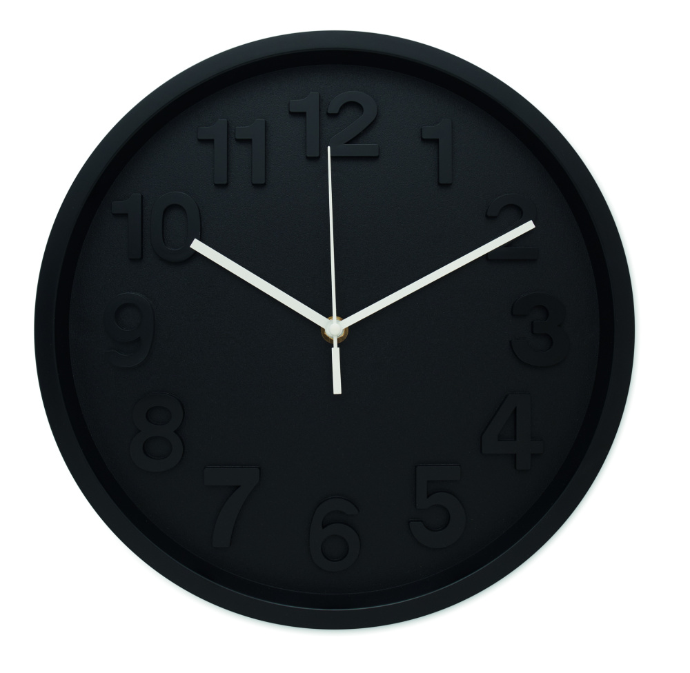 Logo trade promotional merchandise photo of: Wall clock in PP