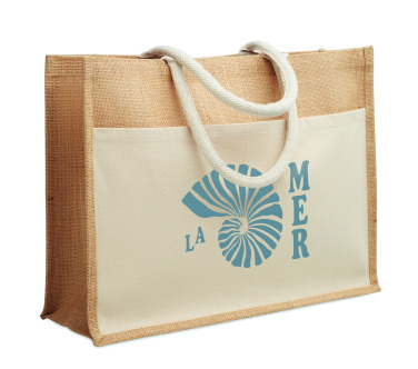 Logo trade business gifts image of: Jute shopping bag