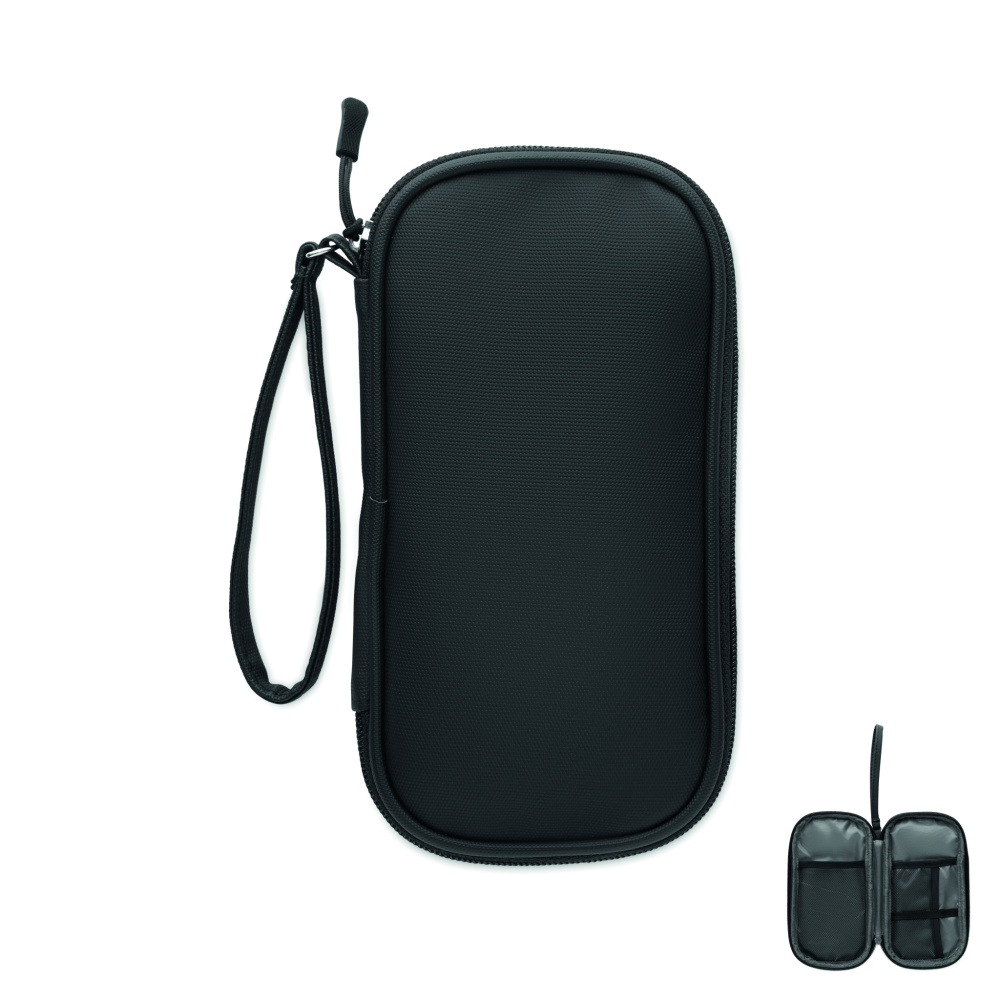 Logo trade promotional item photo of: Tech organiser pouch 600D RPET