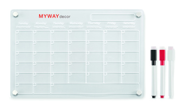 Logo trade promotional items picture of: Magnetic acrylic planner