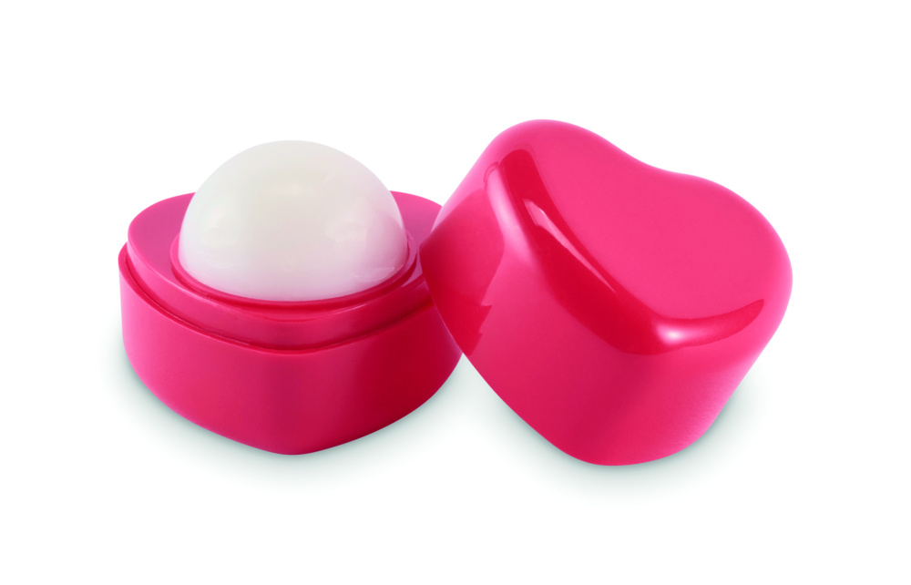 Logotrade promotional item image of: Heart shape vegan lip balm