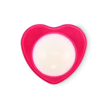 Logo trade promotional giveaway photo of: Heart shape vegan lip balm