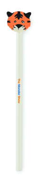 Logo trade business gift photo of: Wooden pencil in animal shape