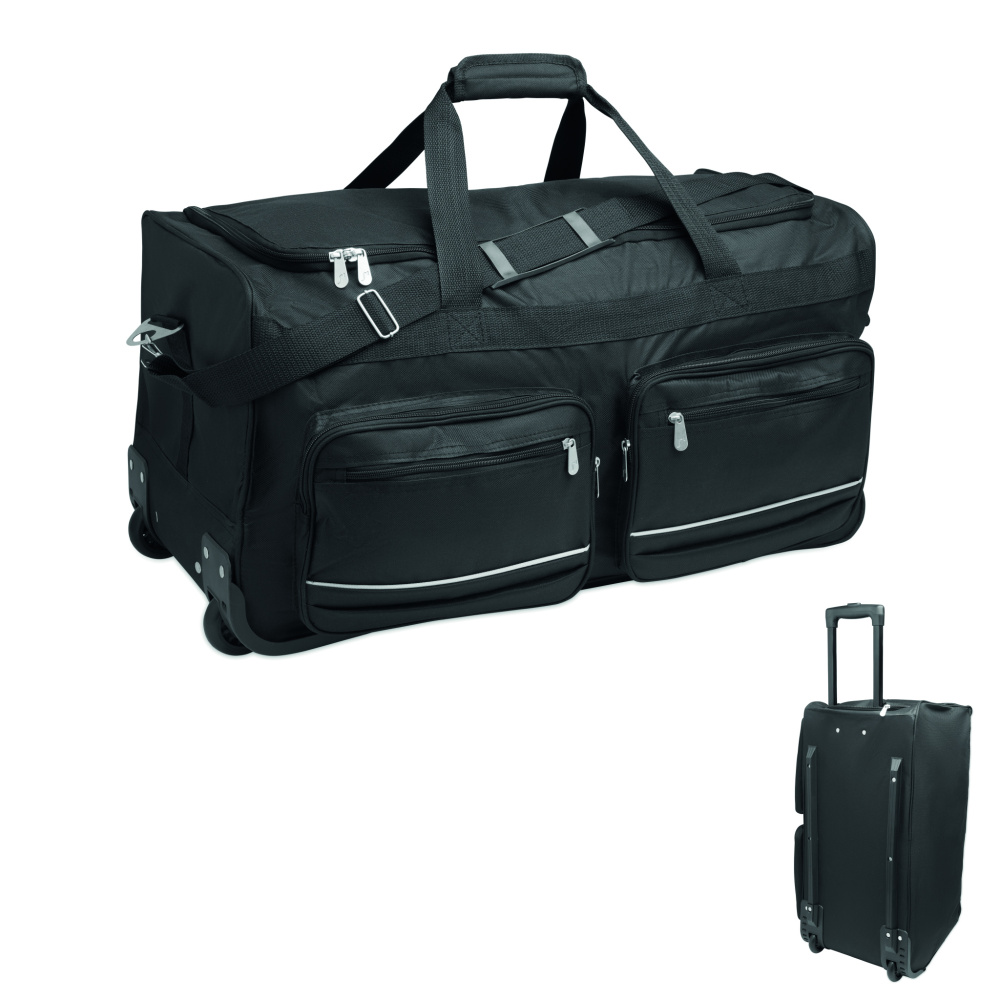 Logotrade promotional merchandise image of: Duffle bag trolley 600D RPET