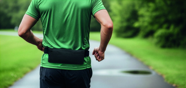 Logo trade advertising products picture of: Sports waist bag 600D RPET