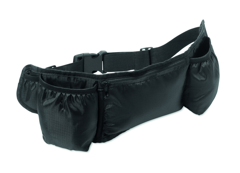 Logo trade advertising products image of: Sports waist bag 420D RPET