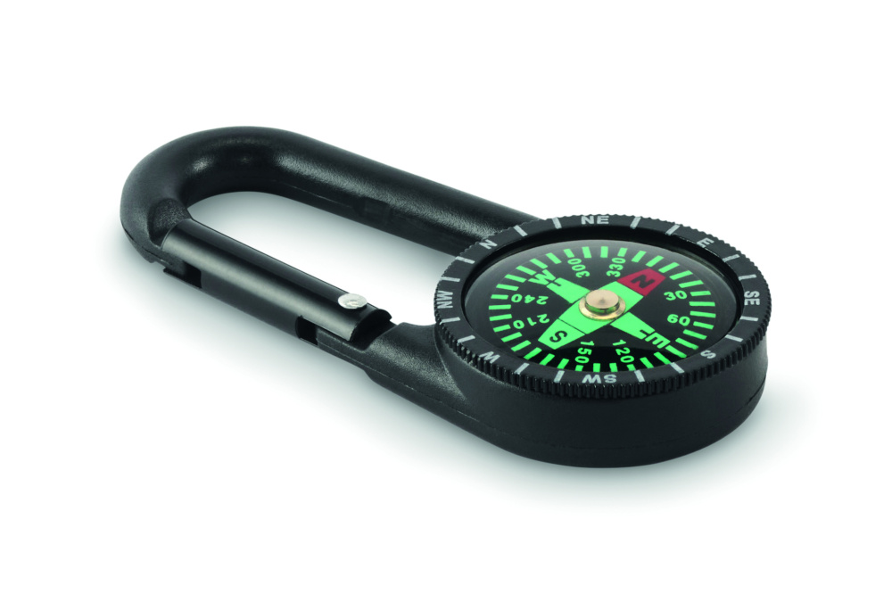 Logotrade advertising products photo of: Outdoor compass with carabiner