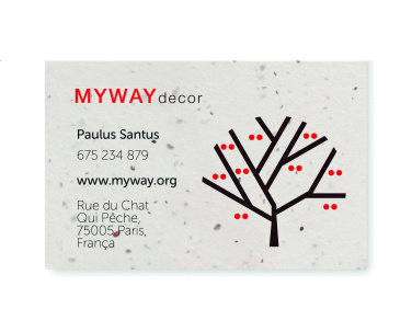 Logo trade promotional products image of: Wildflower seed business card.