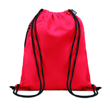 Logo trade promotional giveaways picture of: Large drawstring bag 300D RPET