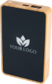 Power Bank 5000 mAh with illuminated logo, beige