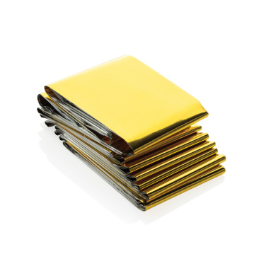Logotrade promotional giveaway picture of: Solra emergency blanket in RCS recycled RPET pouch