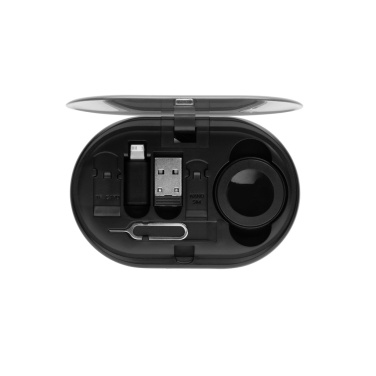 Logotrade corporate gift image of: Chargevix RCS rplastic Multi-functional 60W charging set