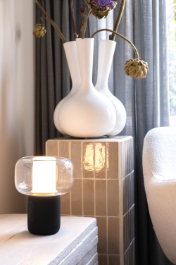 Logotrade business gift image of: Lux RCS recycled plastic 10W speaker lamp