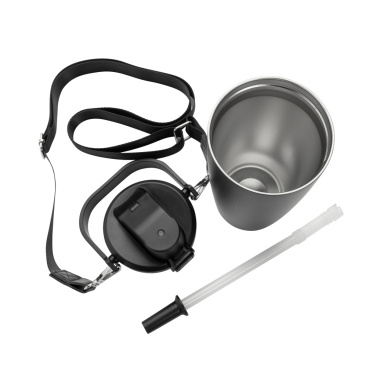 Logo trade promotional products picture of: Avira Ayala RCS re-steel duosip lockable crossbody tumbler