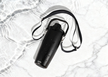 Logotrade promotional giveaway picture of: Avira Ayala RCS re-steel duosip lockable crossbody tumbler