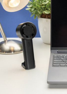 Logo trade promotional items picture of: Twist RCS recycled plastic re-chargeable portable fan