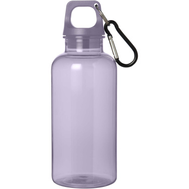 Logotrade advertising products photo of: Oregon 400 ml RCS certified recycled plastic water bottle with carabiner