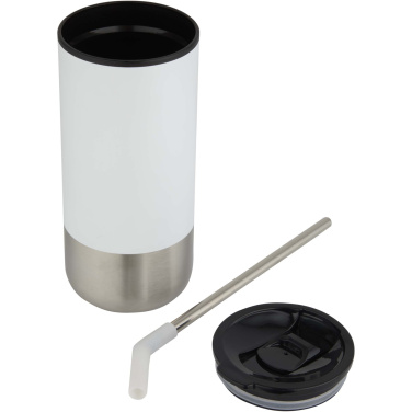 Logo trade promotional products picture of: Grayson 480 ml RCS recycled insulated tumbler with straw