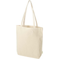 Odisha 180 g/m² OCS organic wide bottom tote bag 11L, Natural