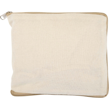 Logo trade corporate gifts picture of: Sierra 140 g/m² GRS recycled foldable cotton tote bag 7L