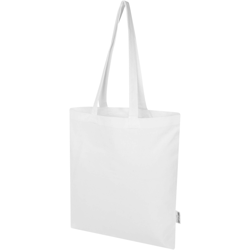 Logo trade promotional merchandise picture of: Peru Blend 180 g/m² GRS recycled cotton tote bag 7L