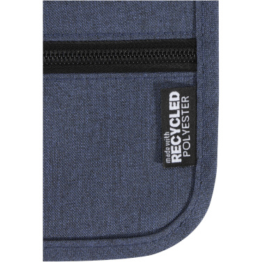 Logo trade promotional products image of: Ross GRS recycled smart travel pouch