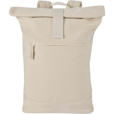 Logo trade promotional gifts image of: Recanvas 14” GRS recycled rolltop backpack 16L