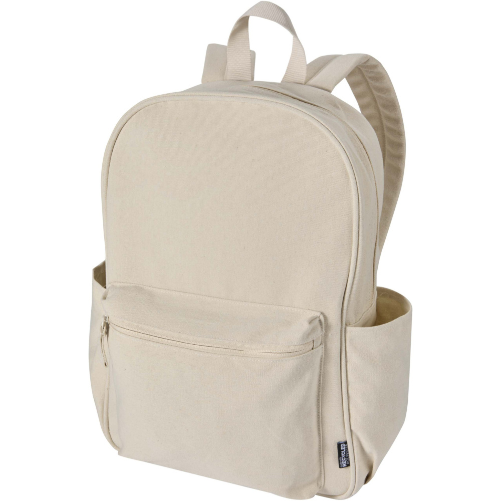 Logotrade promotional gift picture of: Recanvas 15.6” GRS recycled city backpack 16L