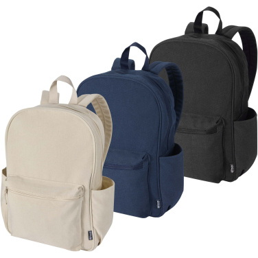 Logo trade promotional giveaways picture of: Recanvas 15.6” GRS recycled city backpack 16L