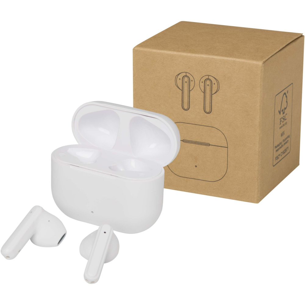 Logotrade advertising product image of: Altais recycled plastic True Wireless Bluetooth® headset