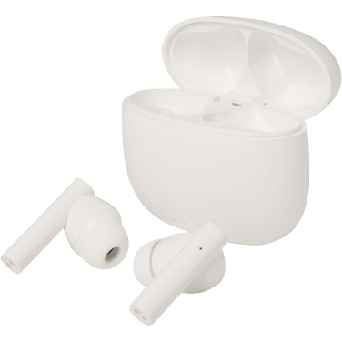 Logotrade promotional products photo of: Alterf recycled plastic True Wireless Bluetooth® headset with silicone eartips