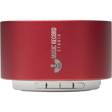 Logo trade promotional gifts image of: Ankaa 3W recycled aluminium wireless Bluetooth® speaker