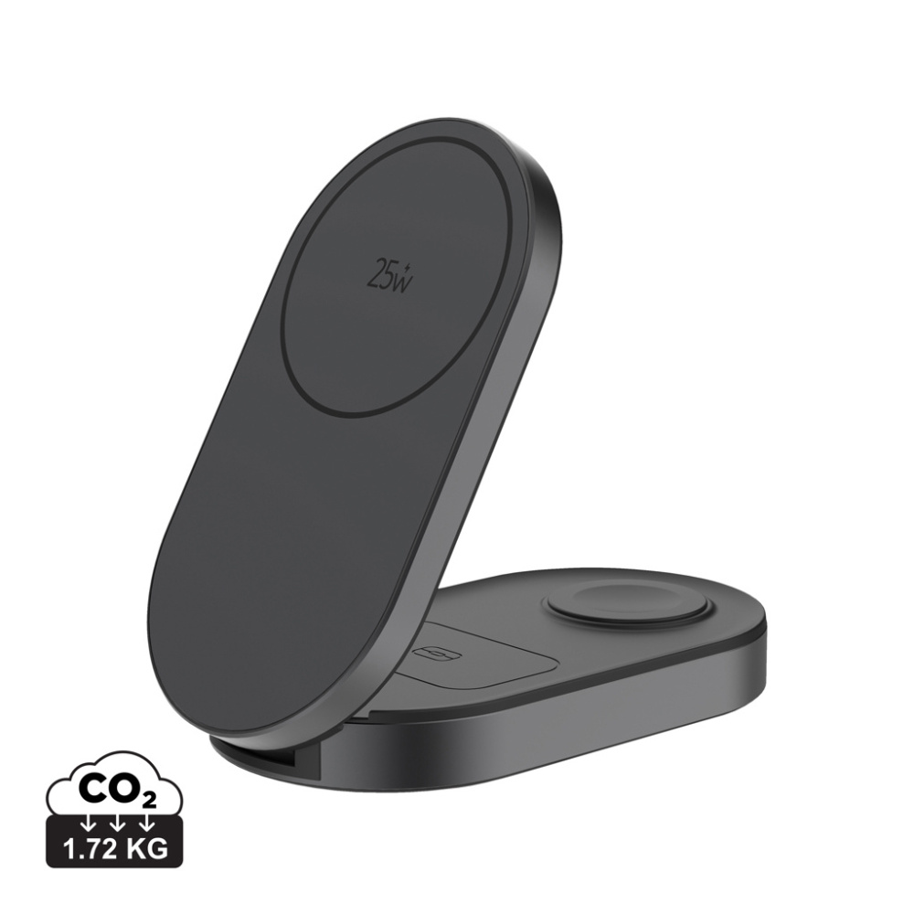 Logo trade promotional items picture of: Quantum ultra-fast 3-in-1 25W Foldable Wireless Charger