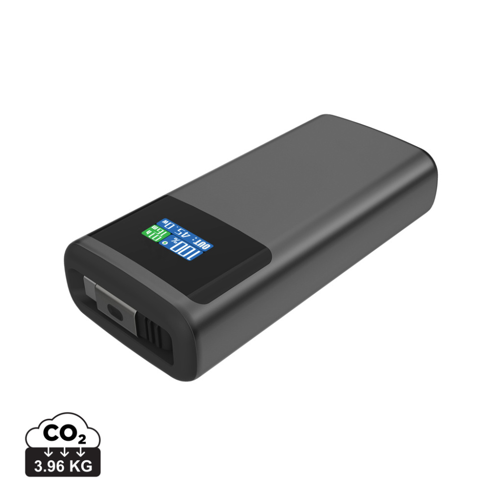 Logotrade promotional products photo of: Quantum RCS ultra-fast PD45W 10.000mAh powerbank with screen