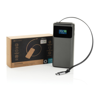 Logo trade corporate gift photo of: Quantum RCS ultra-fast PD45W 10.000mAh powerbank with screen
