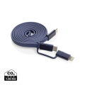 Arc RCS recycled Ultra-thin 60W 2 in 1 magnetic cable, blue