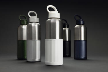 Logo trade promotional merchandise photo of: Ripple RCS R-steel leakproof water bottle with handle 750ML