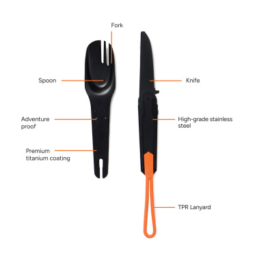 Logotrade promotional items photo of: Nordic Drift Trail 4 in 1 outdoor cutlery