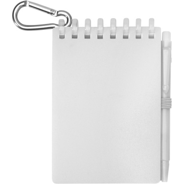 Logo trade promotional product photo of: Lig Mini recycled outdoor soft cover notebook and ballpoint pen set (black ink)