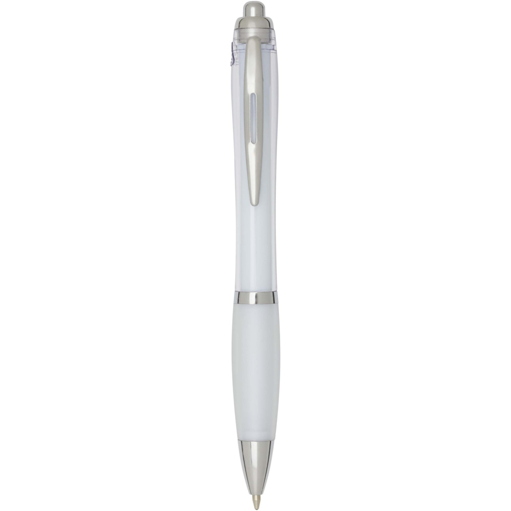 Logotrade corporate gift image of: Nash RCS plastic ballpoint pen (black ink)