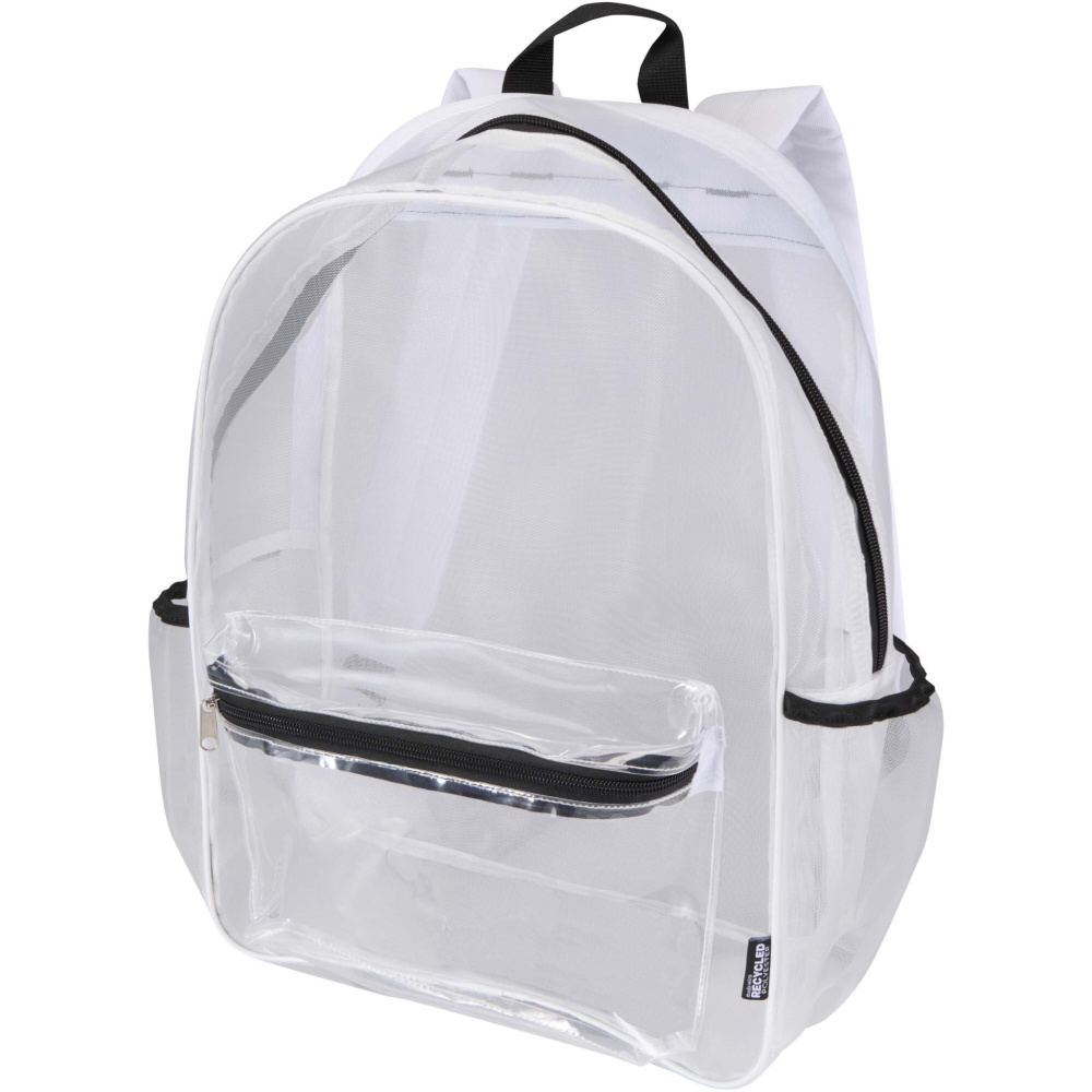 Logo trade business gifts image of: Mesh GRS recycled backpack 18L