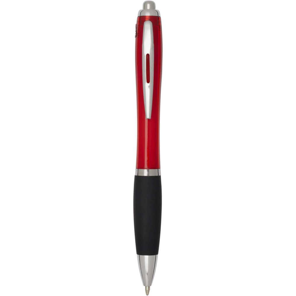 Logo trade corporate gifts image of: Nash RCS plastic ballpoint pen