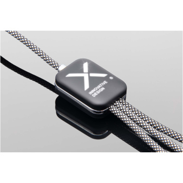 Logo trade corporate gifts picture of: SCX.design C33 60W Type-C charging cable with dual light-up logo