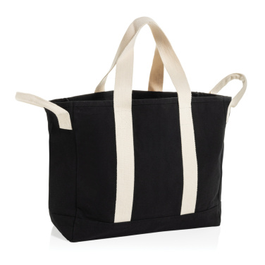 Logotrade corporate gift image of: BEAU AWARE™ Beach bag 400gsm recycled canvas, with side hand