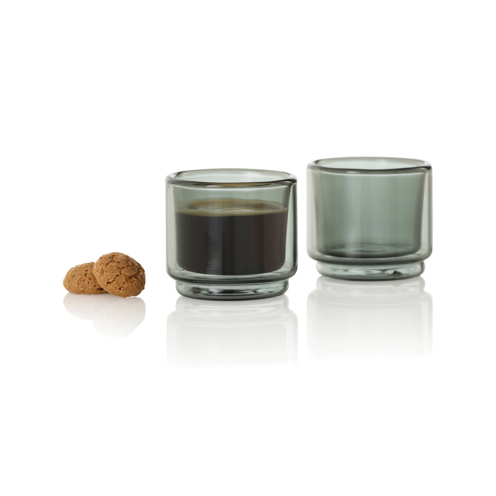 Logo trade promotional merchandise image of: AdHoc Impact Espresso mug 45ml, 2 pcs set