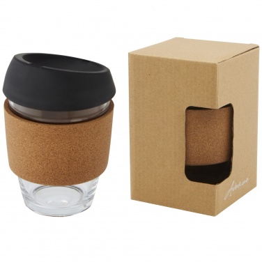 Logotrade reklaamkingi foto: Lidan 360 ml borosilikaatklaasist termotops silikoonkaanega