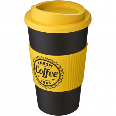 Logo trade ärikingituse pilt: Americano® 350 ml silikoonist võruga termoskruus