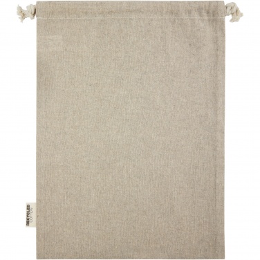 Logotrade reklaamkingitused pilt: Pheebs 150 g/m² GRS taaskasutatud puuvillast kingikott suur 4L